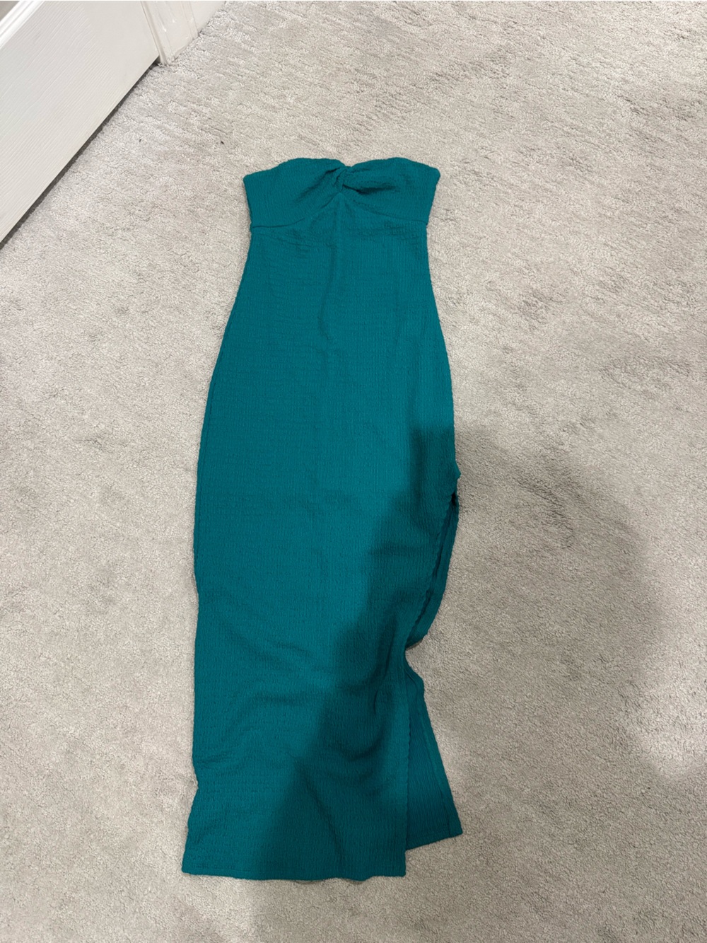 wild fable Teal Strapless Maxi Dress